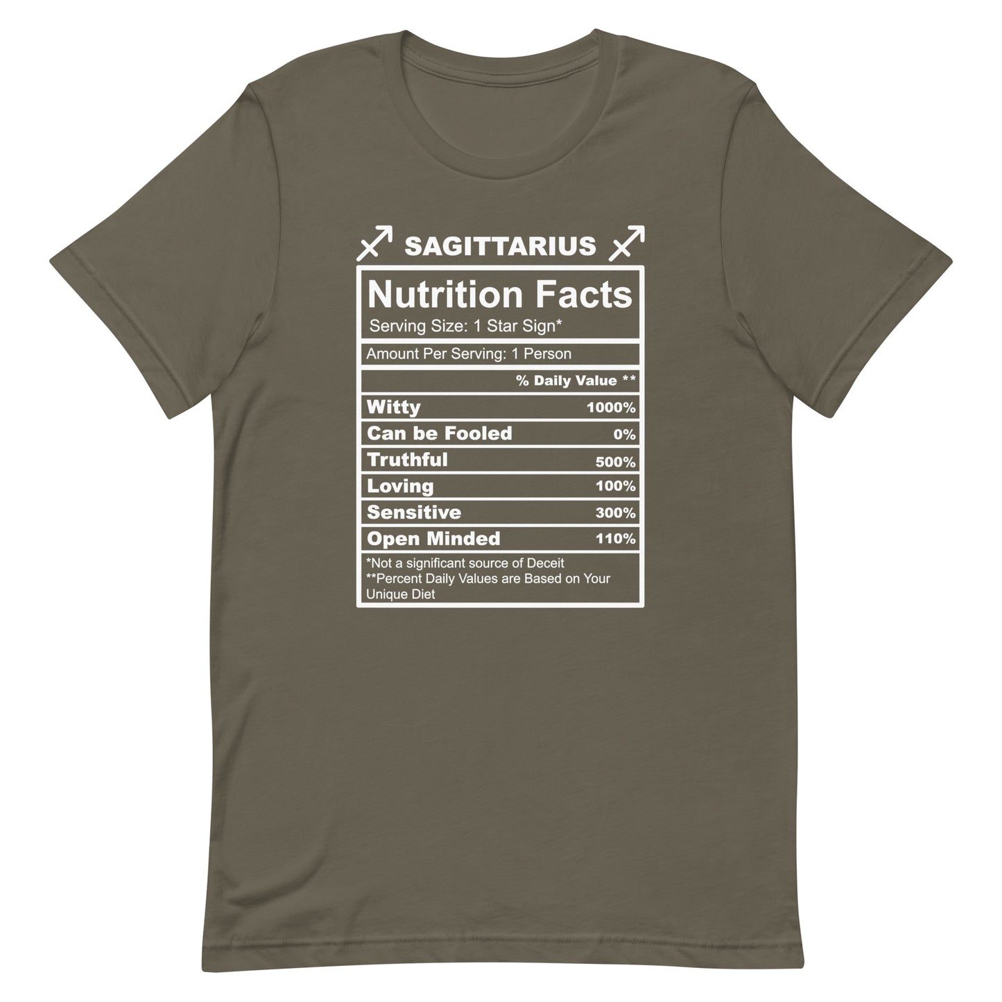SAGITTARUIS - L-XL - Unisex T-Shirt (white letters)