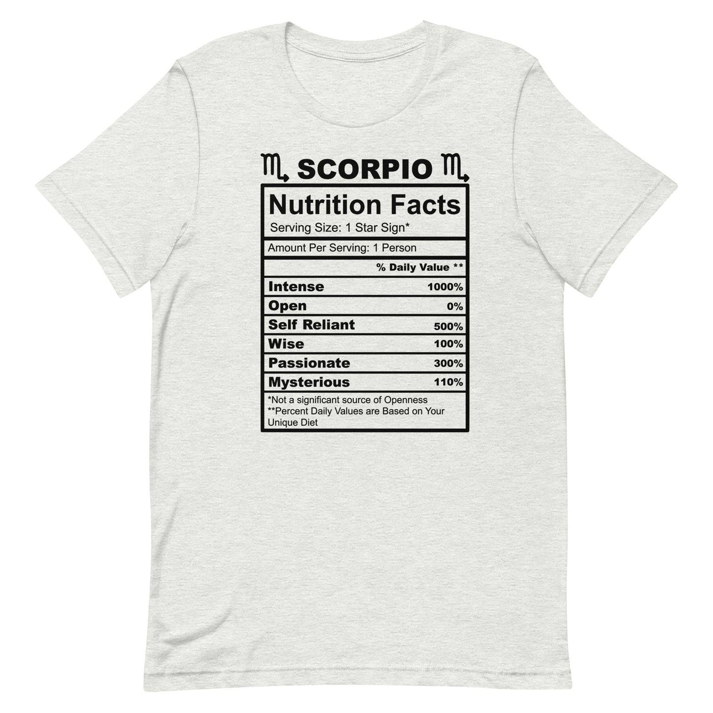 SCORPIO - 4XL-5XL - Unisex T-Shirt (black letters)