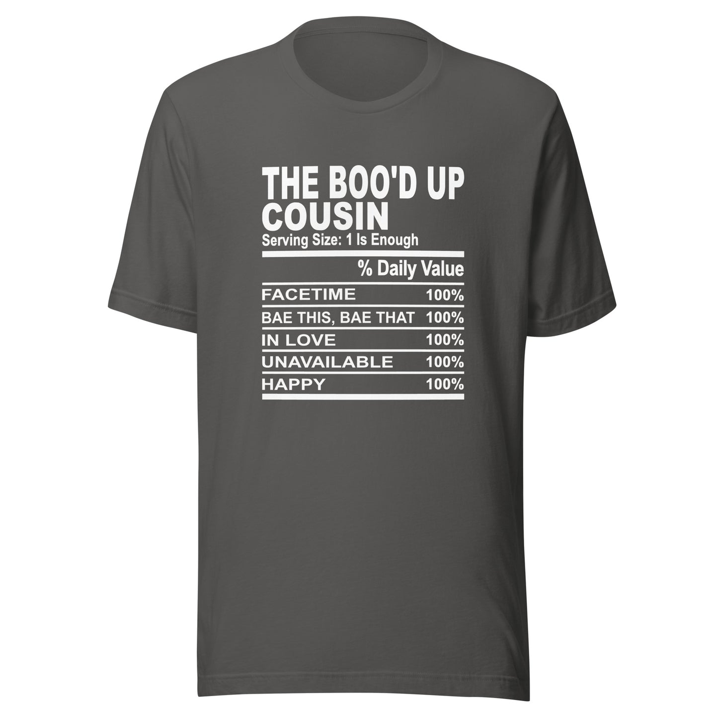 THE BOO'D UP COUSIN - 4XL - Unisex T-Shirt (white print)