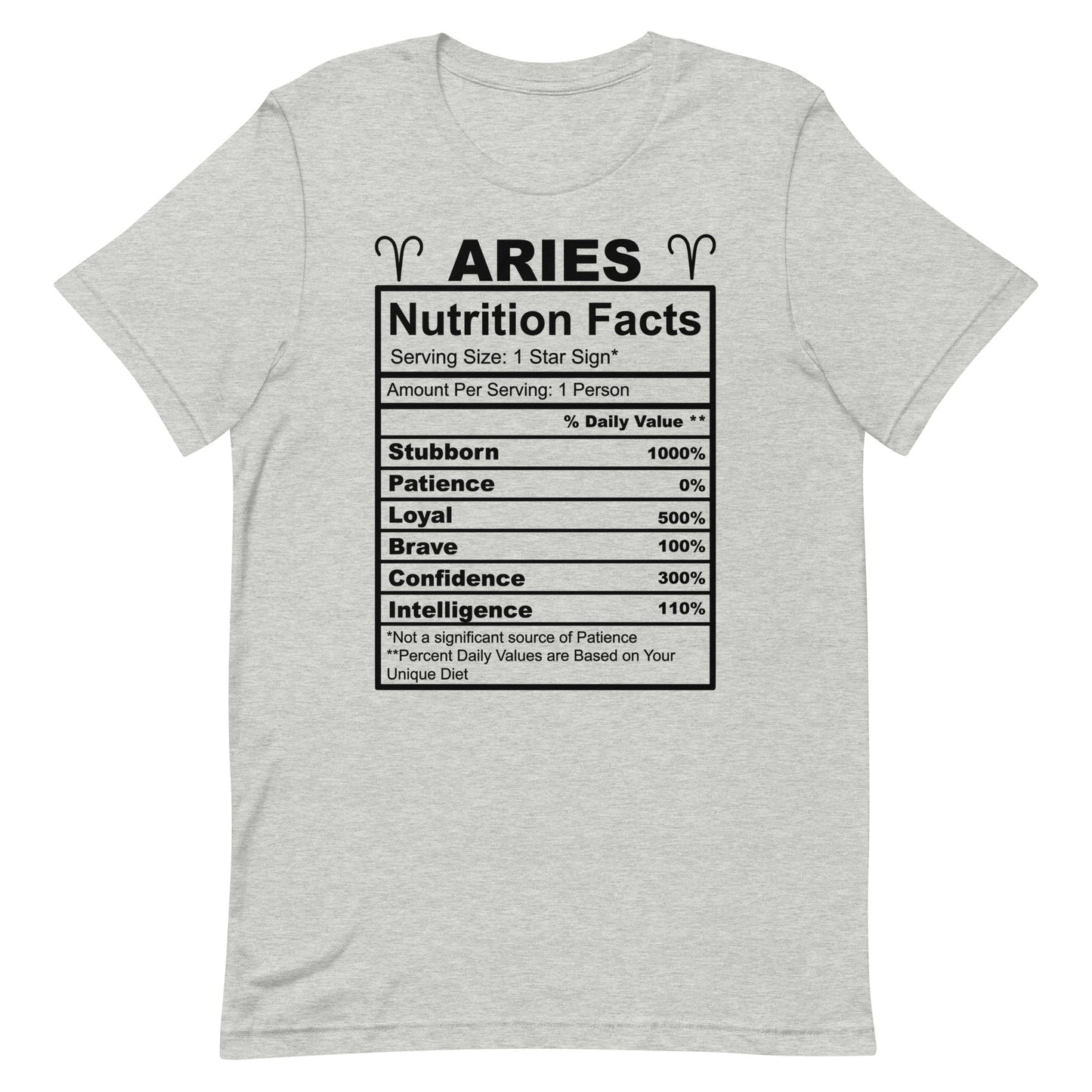 ARIES - L-XL - Unisex T-Shirt (black letters)
