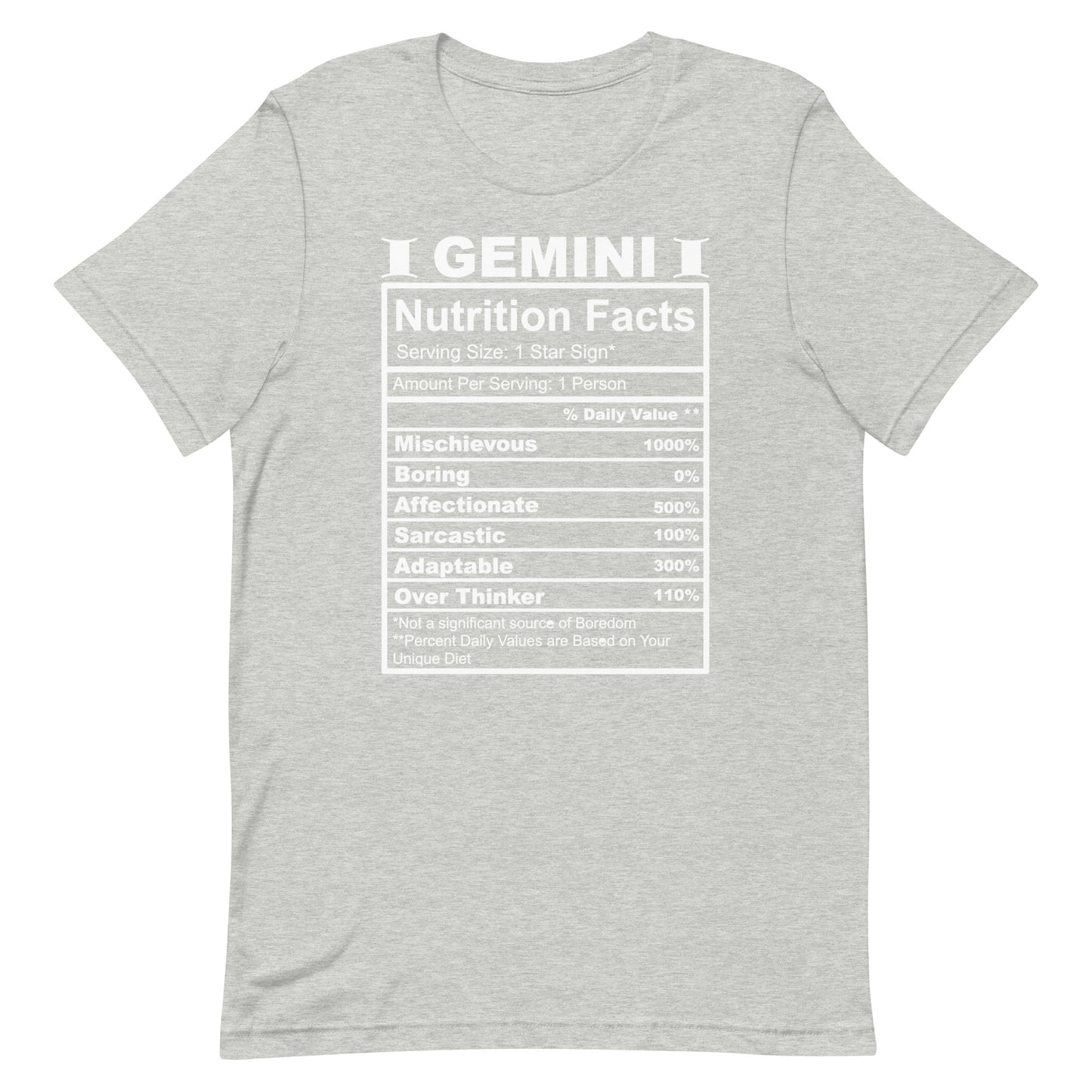 GEMINI - XS - Unisex T-Shirt (white letters)