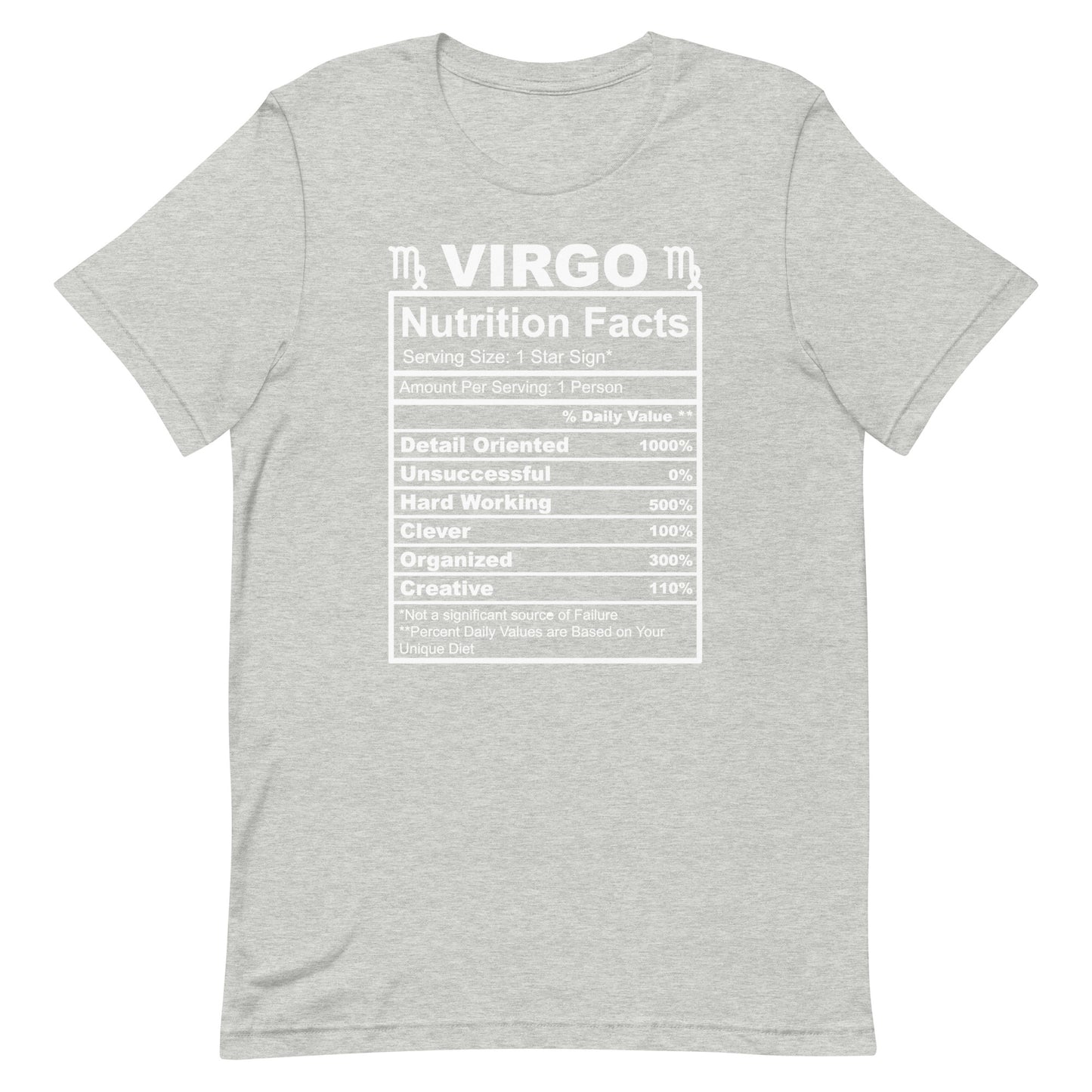 VIRGO - 4XL-5XL - Unisex T-Shirt (white letters)