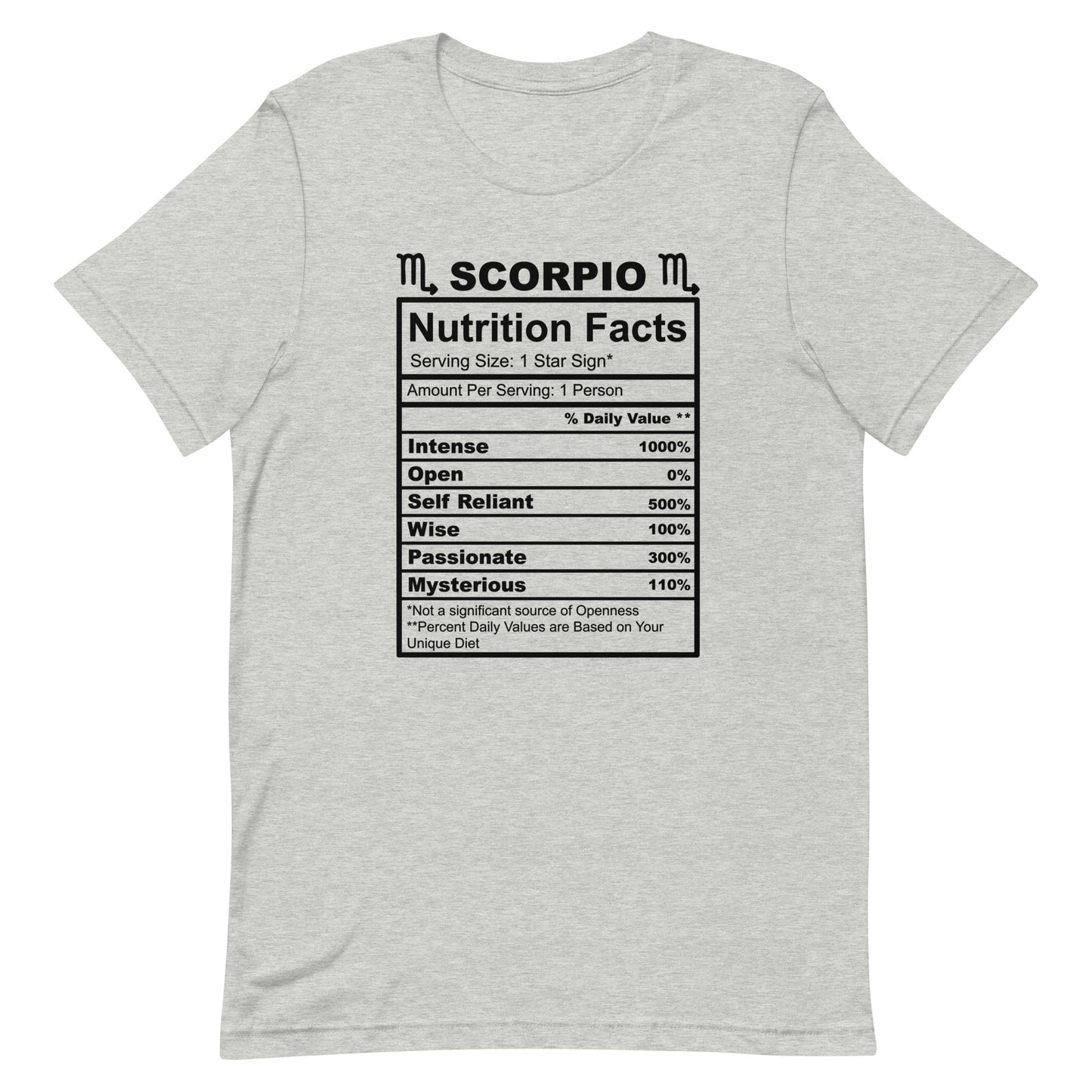 SCORPIO - 2XL-3XL - Unisex T-Shirt (black letters)