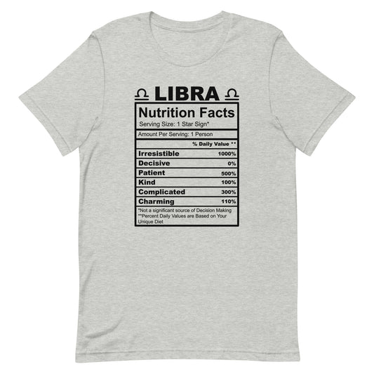 LIBRA - XS - Unisex T-Shirt (black letters)