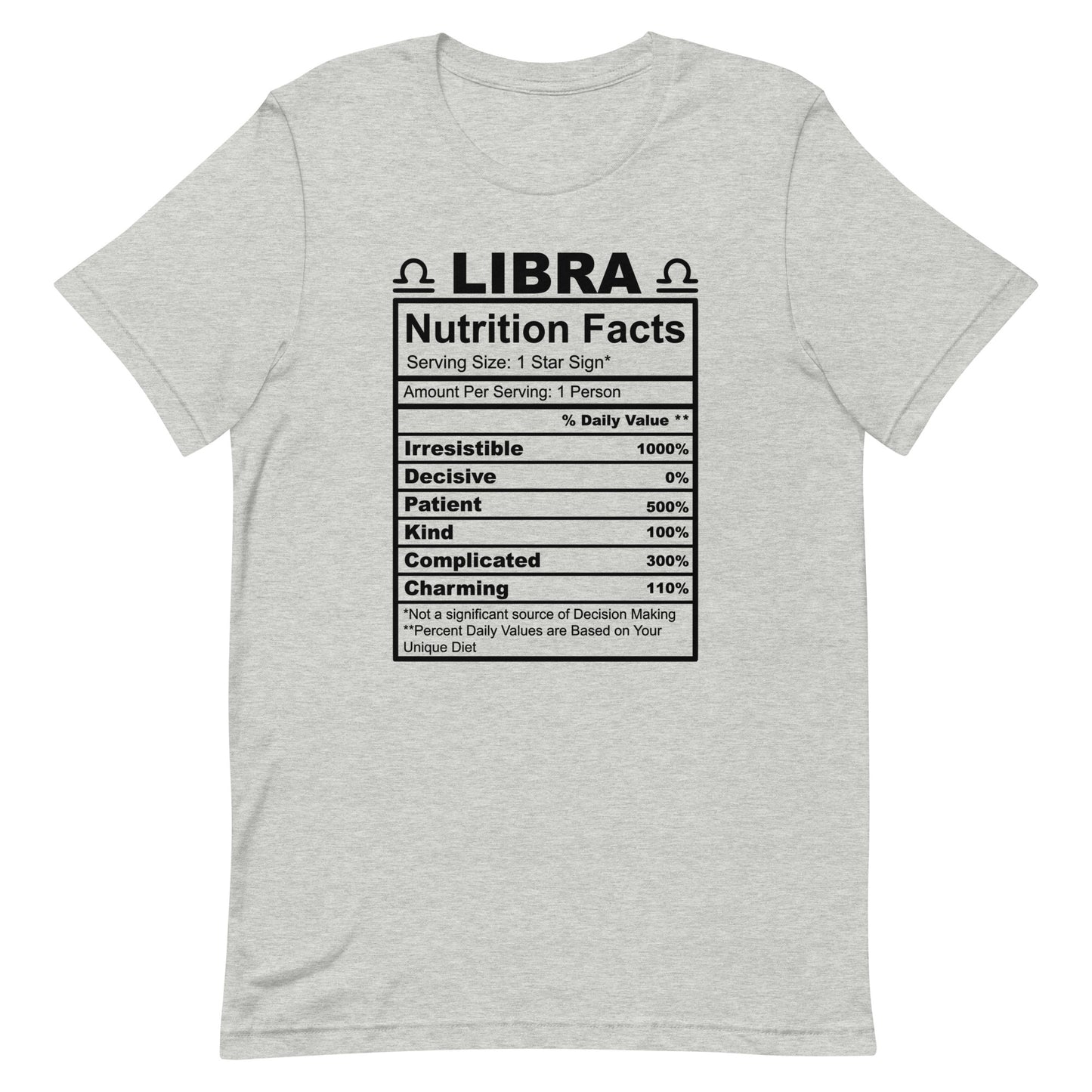 LIBRA - XS - Unisex T-Shirt (black letters)