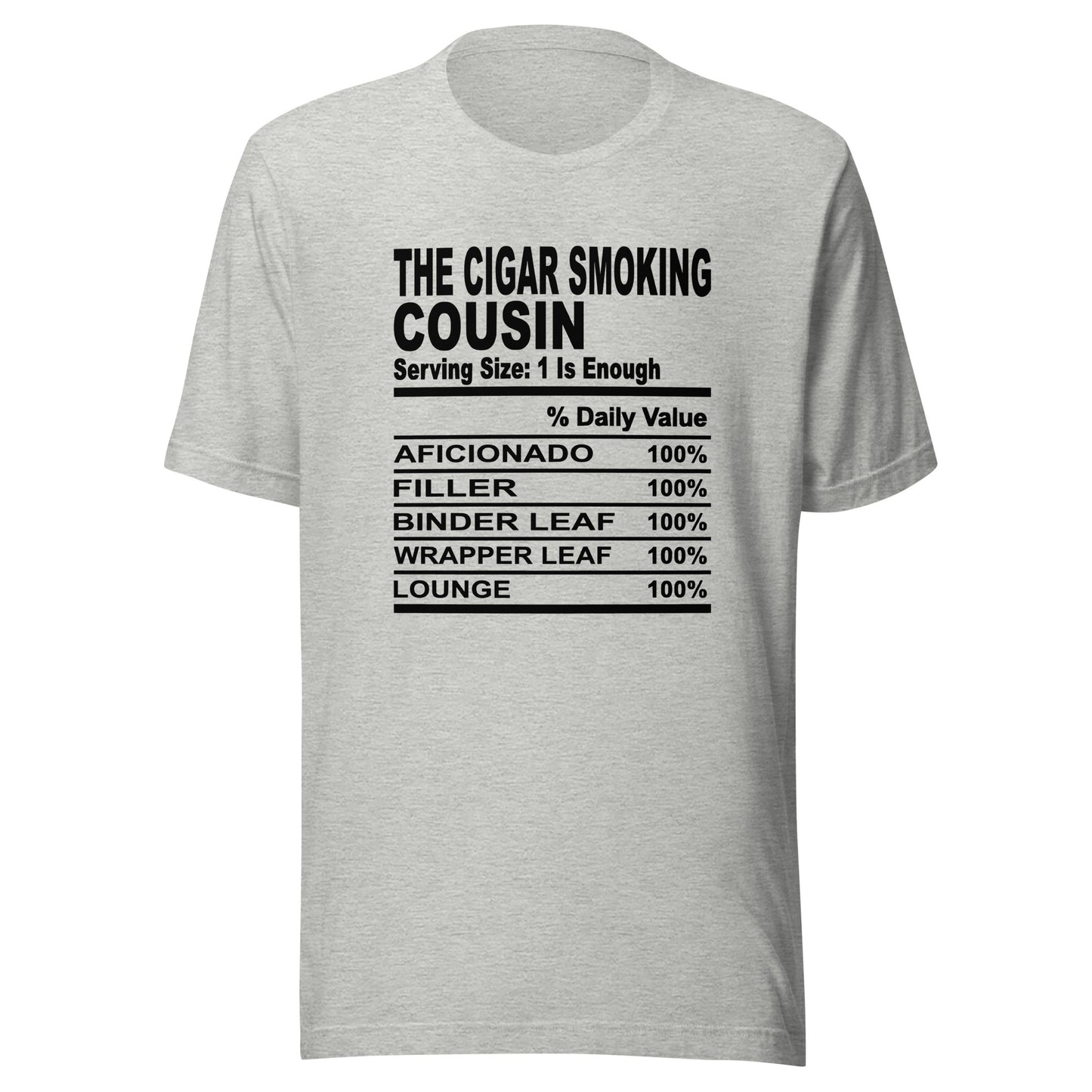 THE CIGAR SMOKING COUSIN - 4XL - Unisex T-Shirt (black print)