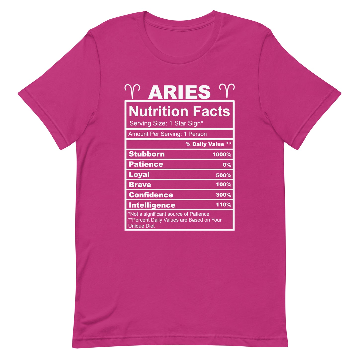ARIES - L-XL - Unisex T-Shirt (white letters)
