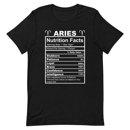 ARIES - 2XL-3XL - Unisex T-Shirt (white letters)