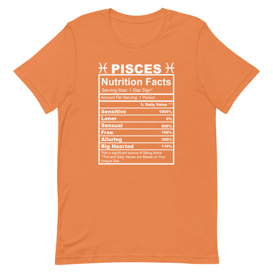 PISCES - XS - Unisex T-Shirt (white letters)