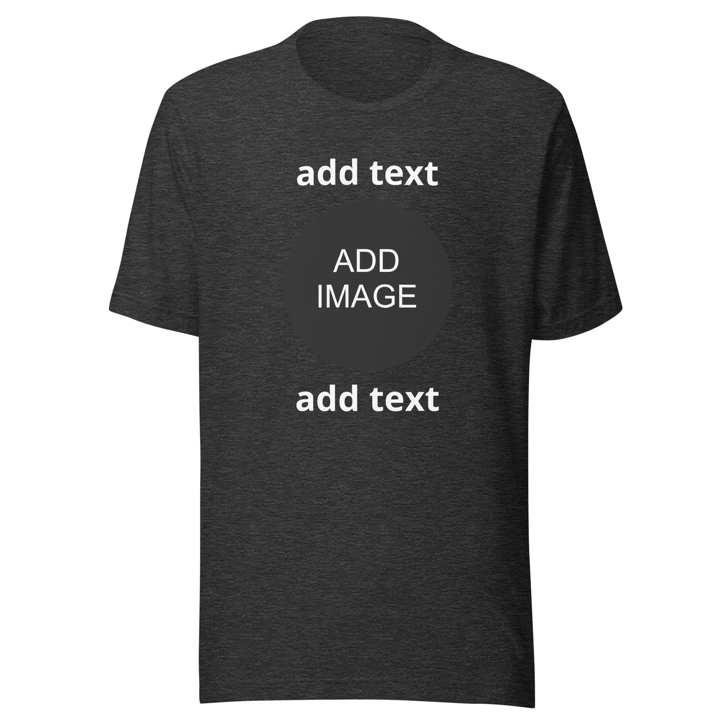 2XL - 3XL Unisex [front & back image with top & bottom white text]