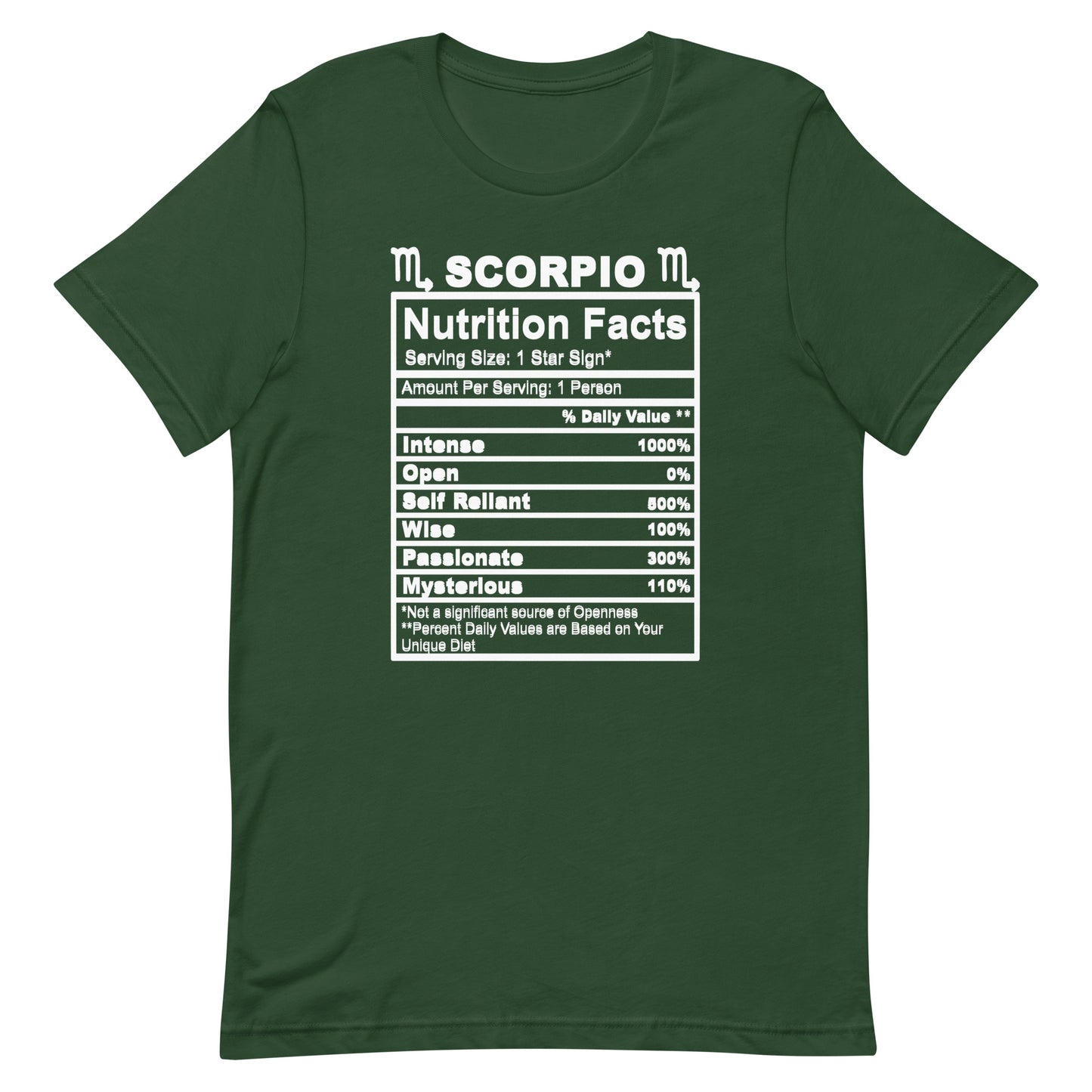 SCORPIO - 2XL-3XL - Unisex T-Shirt (white letters)