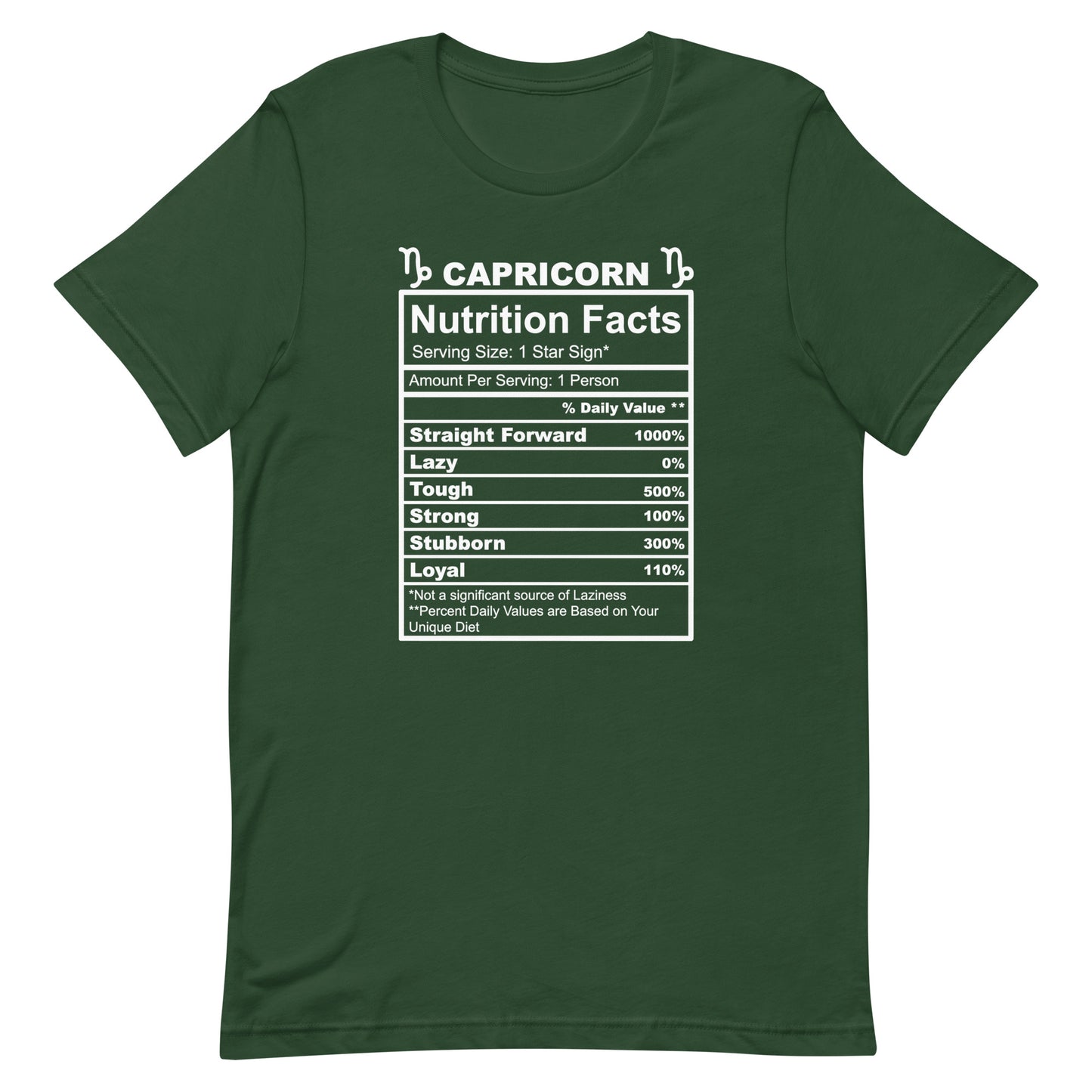 CAPRICORN - 2XL-3XL - Unisex T-Shirt (white letters)