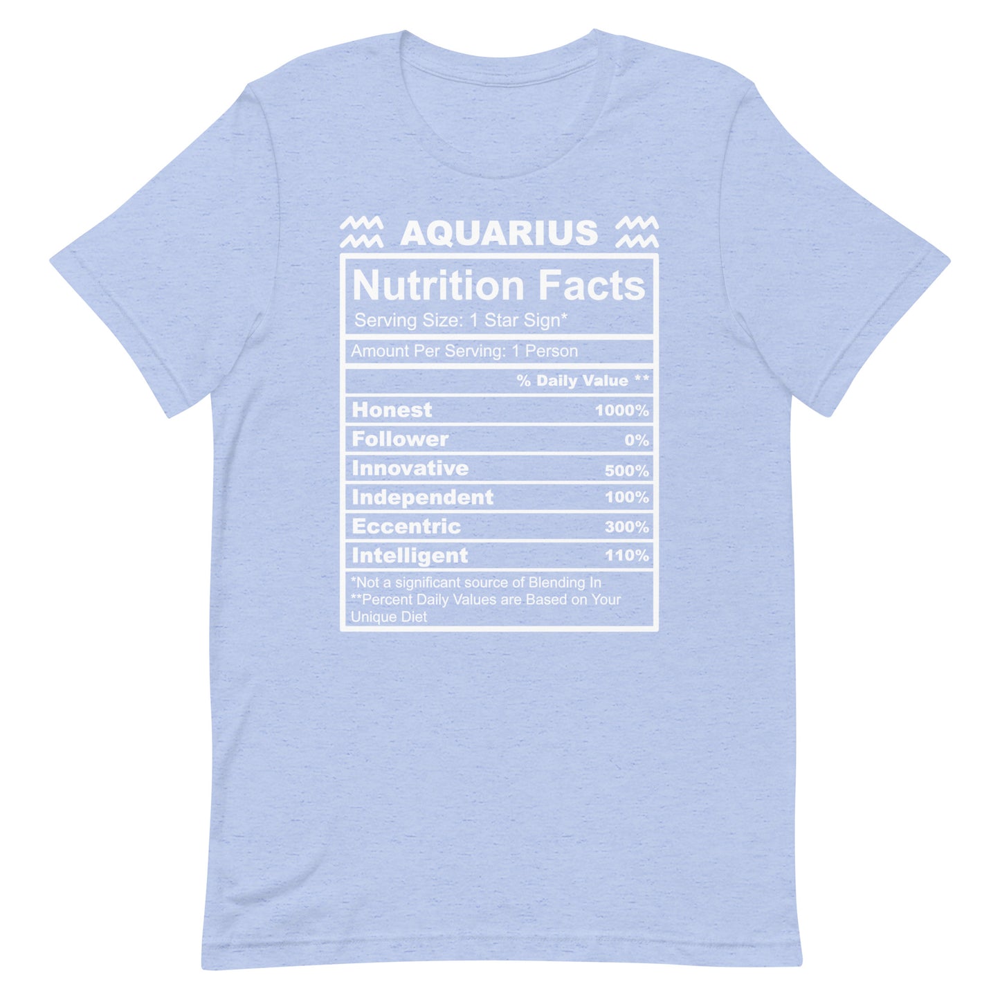 AQUARIUS - L-XL - Unisex T-Shirt (white letters)