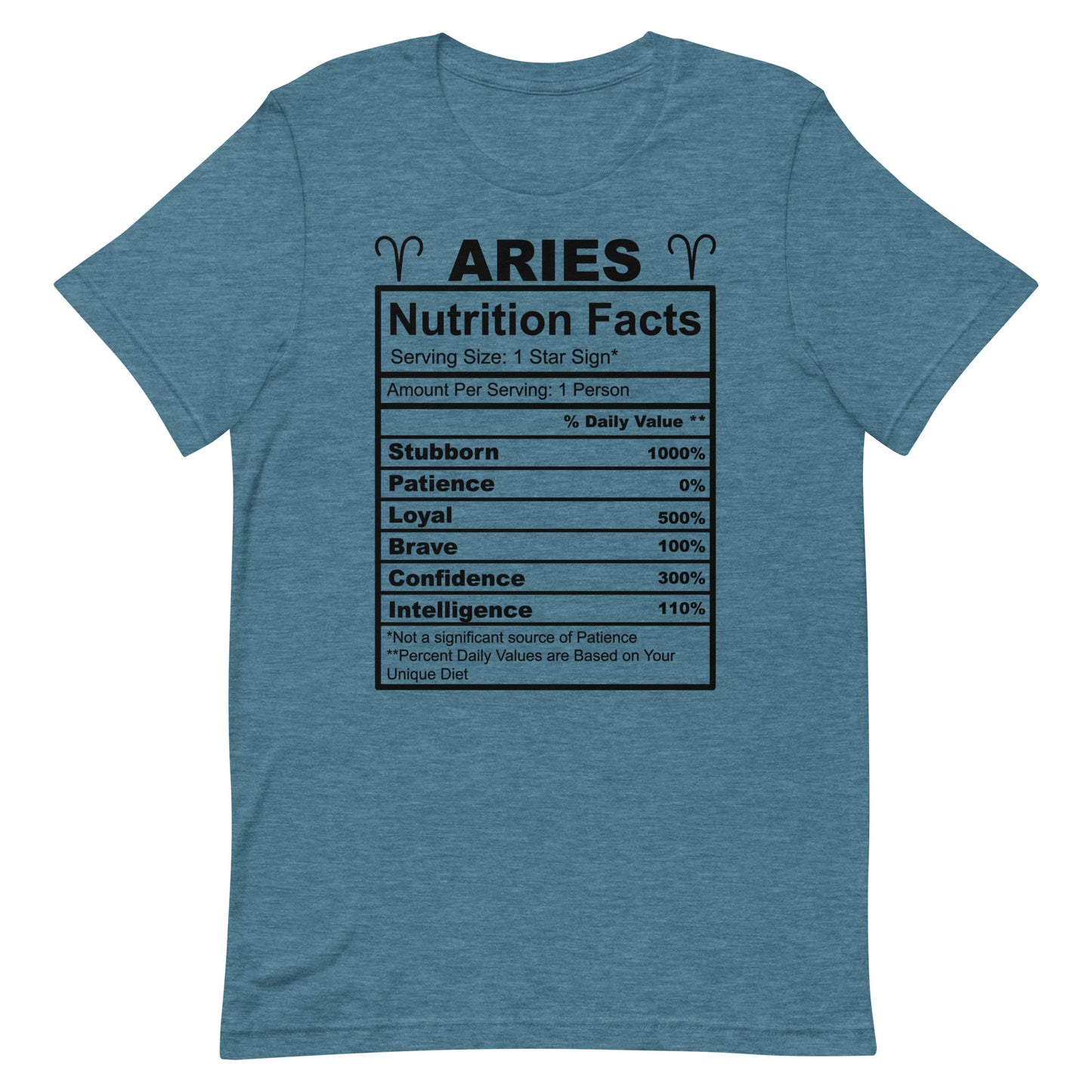 ARIES - 2XL-3XL - Unisex T-Shirt (black letters)