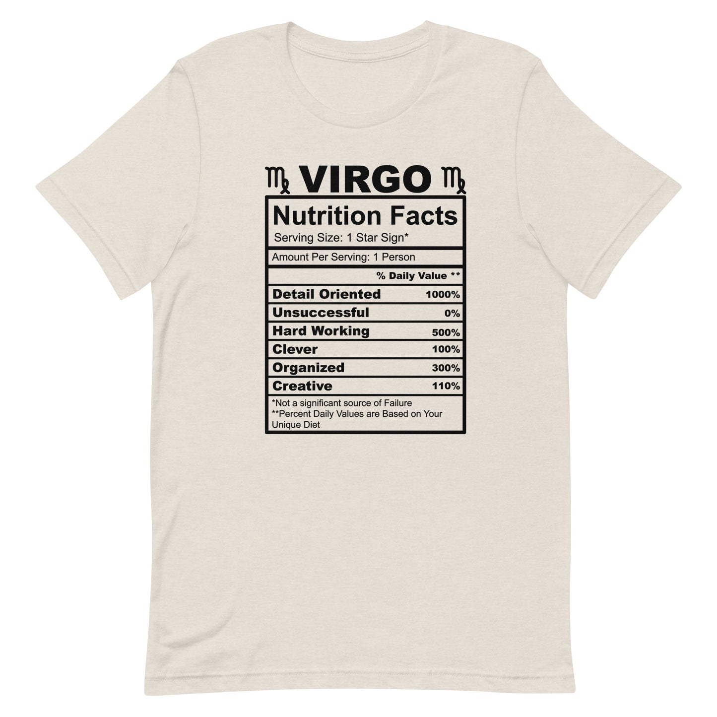 VIRGO - L-XL - Unisex T-Shirt (black letters)