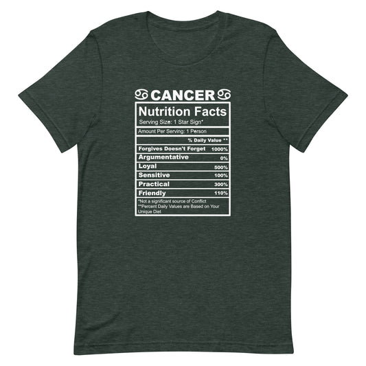 CANCER - 4XL-5XL - Unisex T-Shirt (white letters)