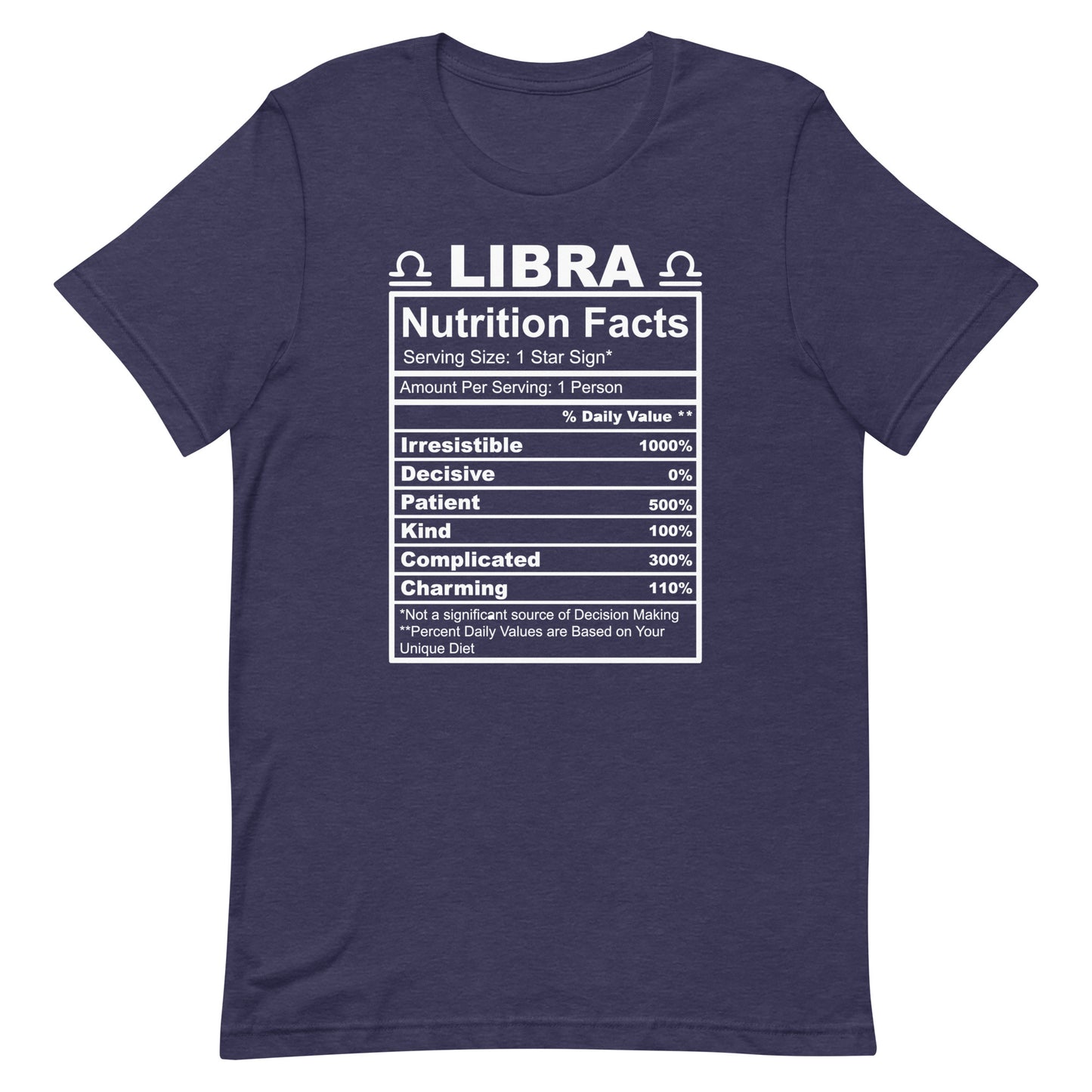 LIBRA - 4XL-5XL - Unisex T-Shirt (white letters)