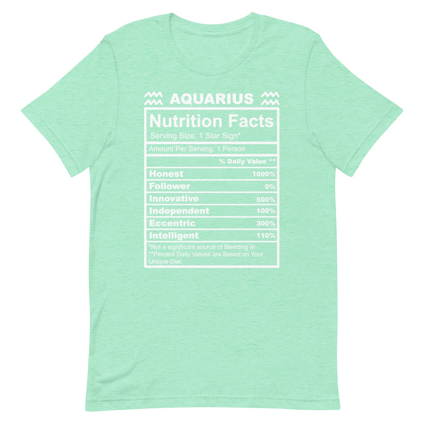 AQUARIUS - 4XL-5XL - Unisex T-Shirt (white letters)