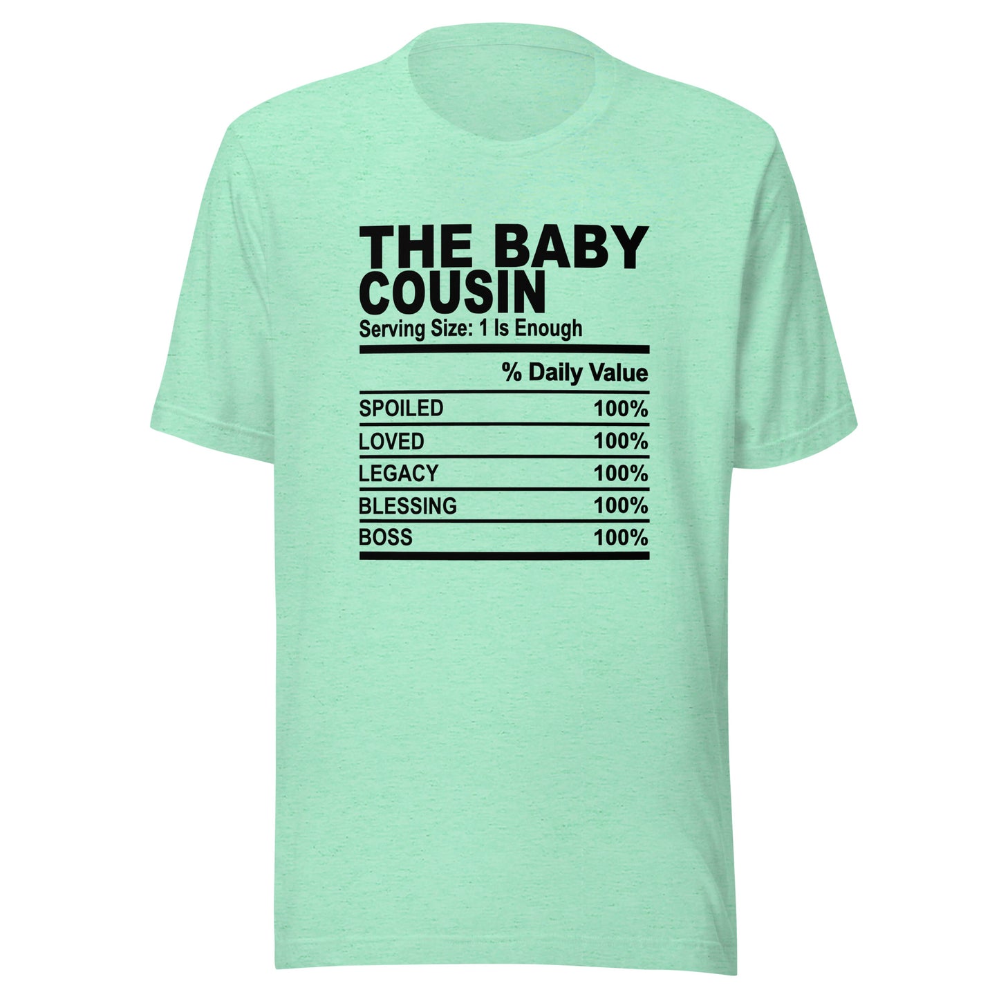 THE BABY COUSIN - S-M - Unisex T-Shirt (black print)