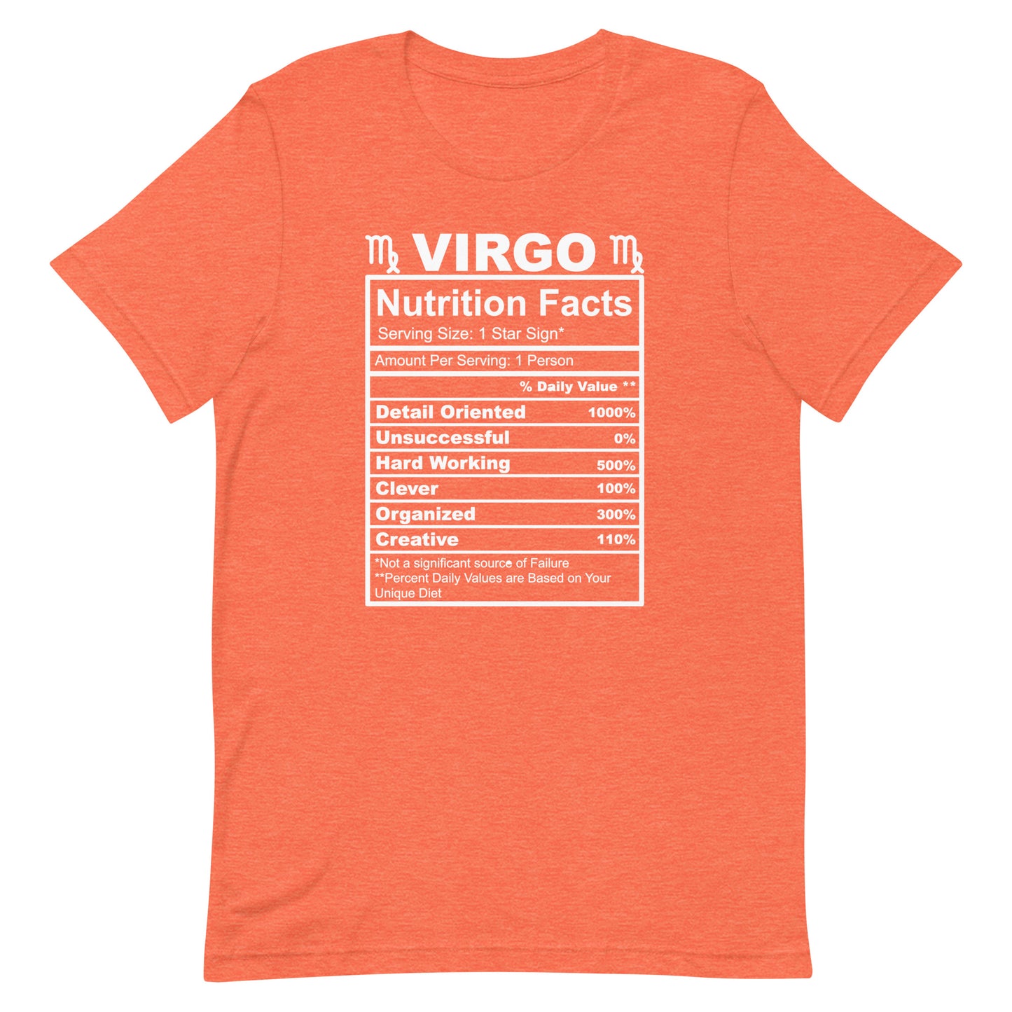 VIRGO - 2XL-3XL - Unisex T-Shirt (white letters)
