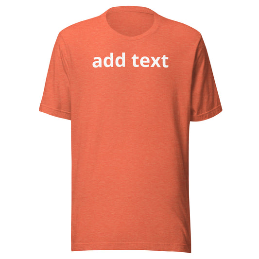 2XL - 3XL Unisex [front & back text]