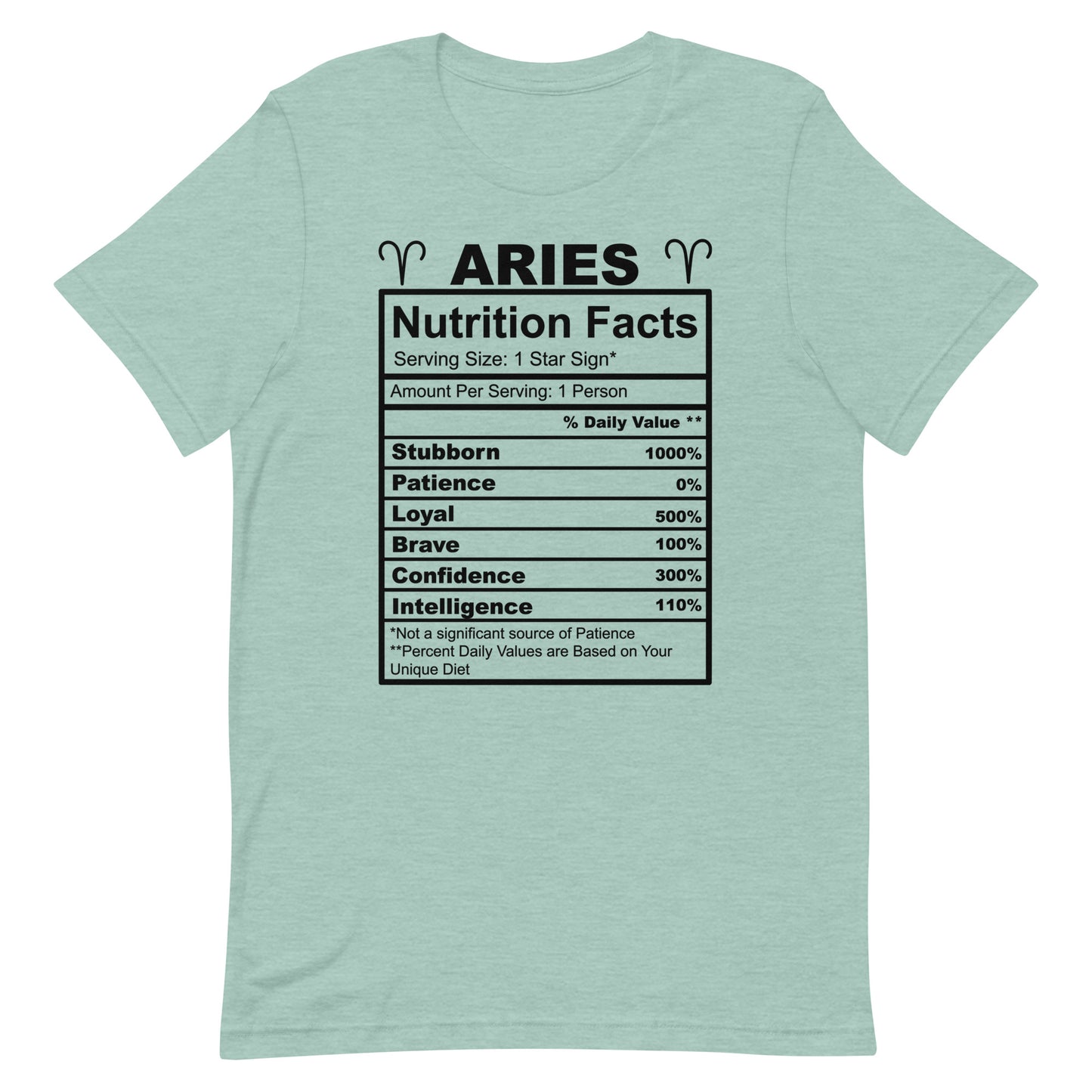 ARIES - XS - Unisex T-Shirt (black letters)