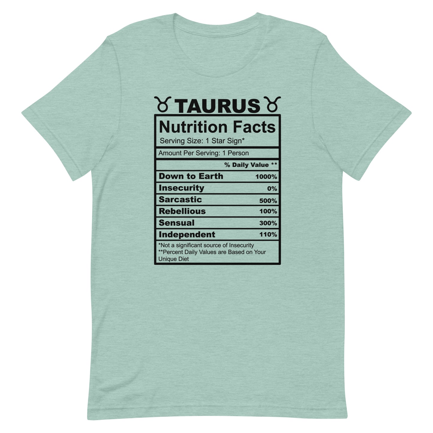 TAURUS - XS - Unisex T-Shirt (black letters)