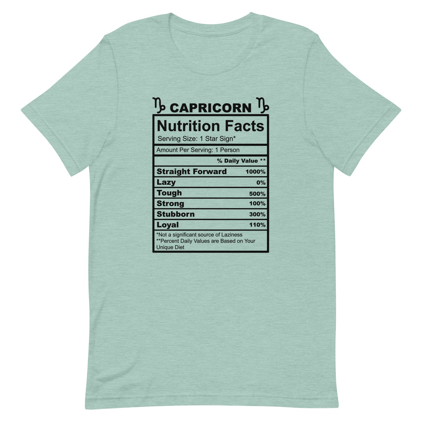 CAPRICORN - 4XL-5XL - Unisex T-Shirt (black letters)