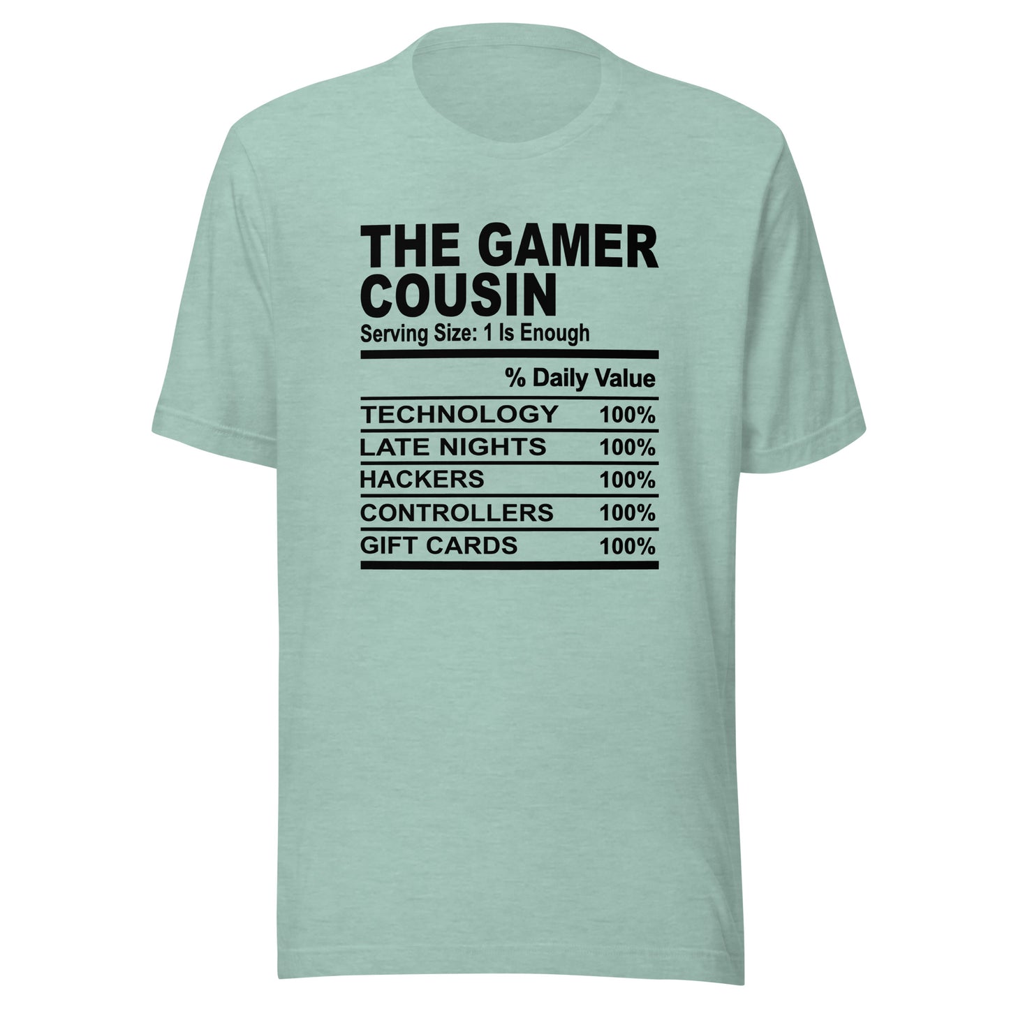 THE GAMER COUSIN - 4XL - Unisex T-Shirt (black print)