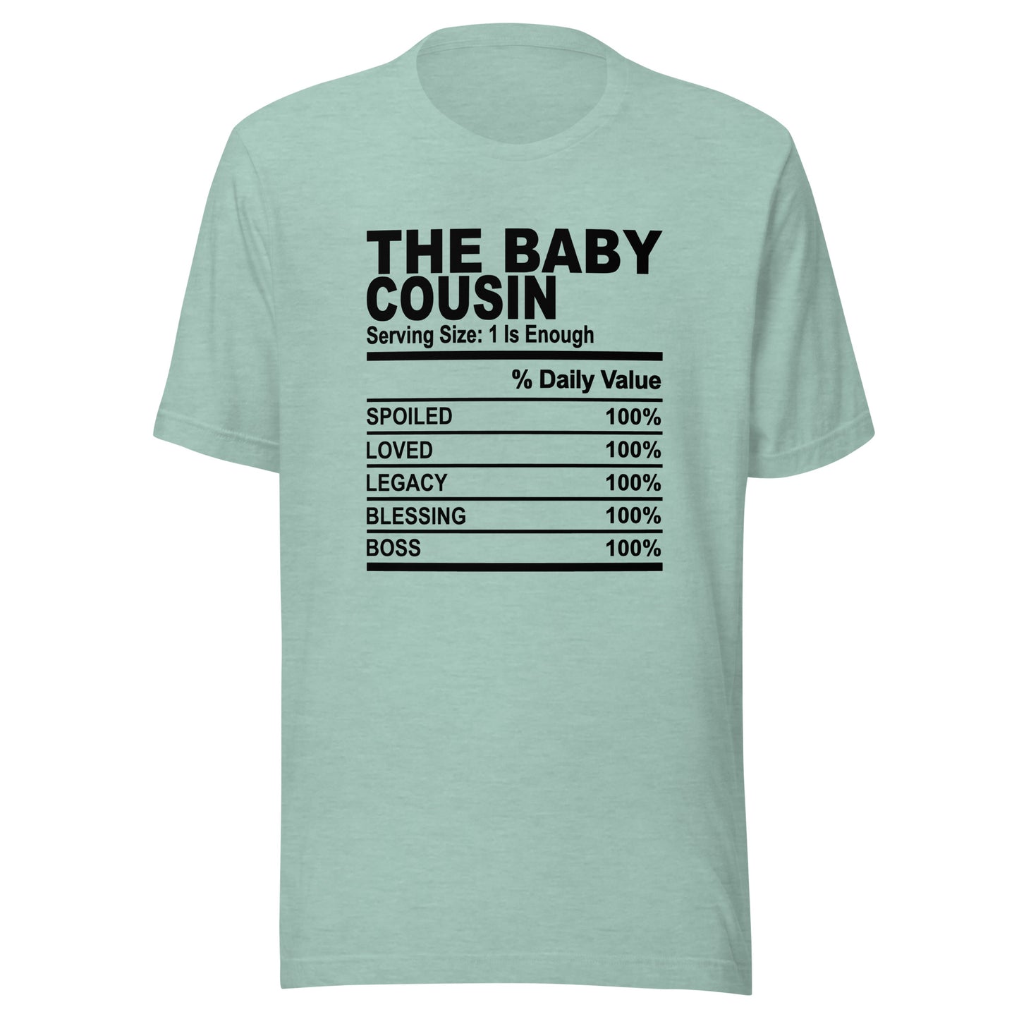 THE BABY COUSIN - S-M - Unisex T-Shirt (black print)