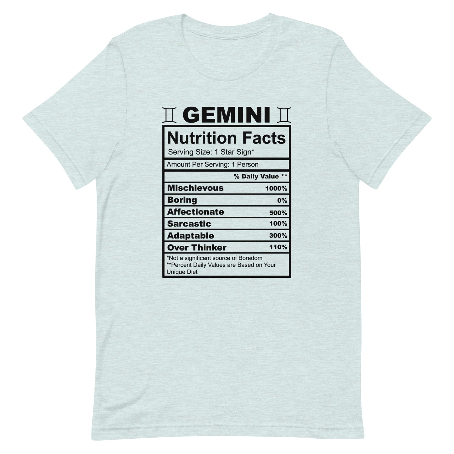 GEMINI - 2XL-3XL - Unisex T-Shirt (black letters)