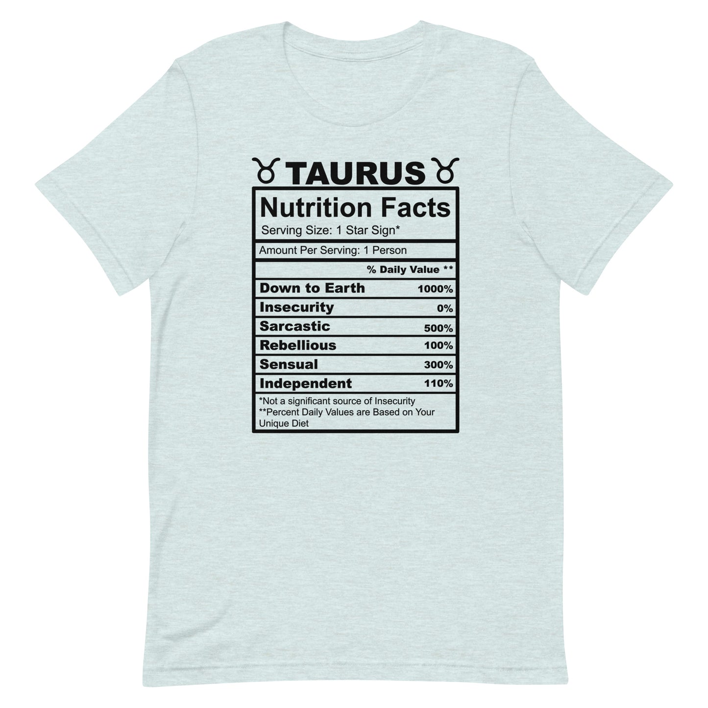 TAURUS - XS - Unisex T-Shirt (black letters)