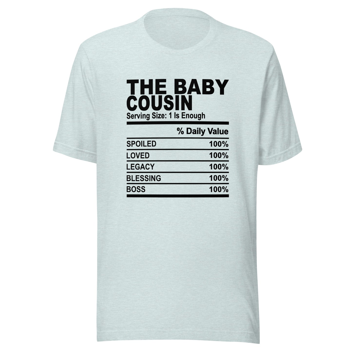 THE BABY COUSIN - S-M - Unisex T-Shirt (black print)