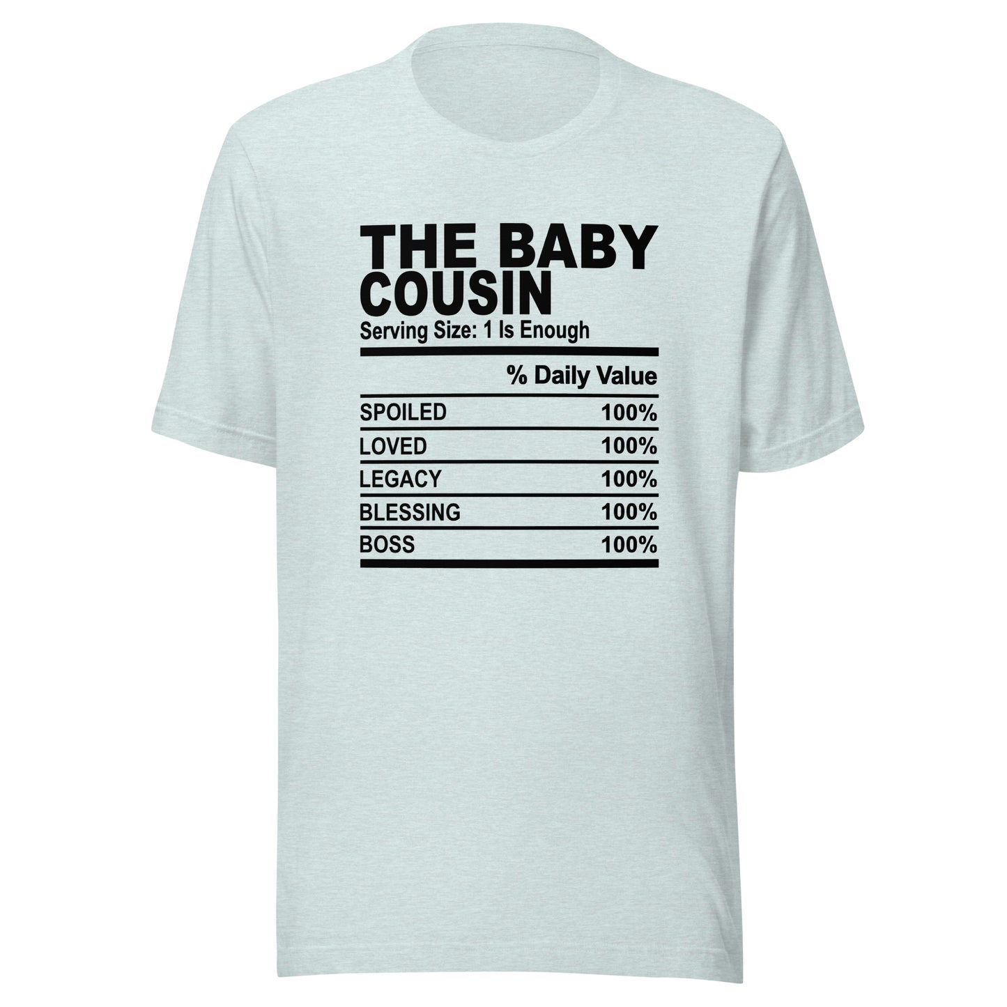 THE BABY COUSIN - 2XL-3XL - Unisex T-Shirt (black print)