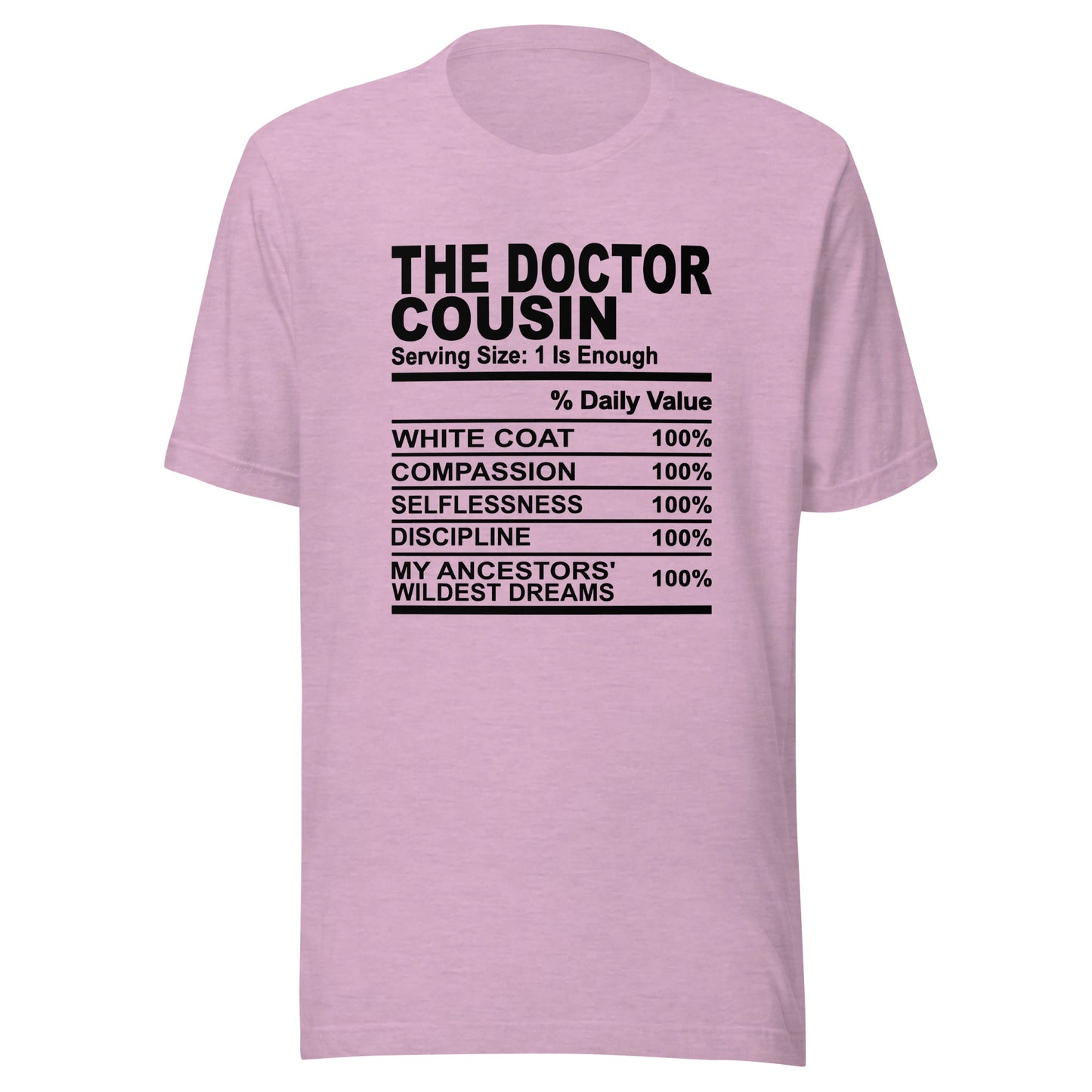 THE DOCTOR COUSIN - 4XL - Unisex T-Shirt (black print)