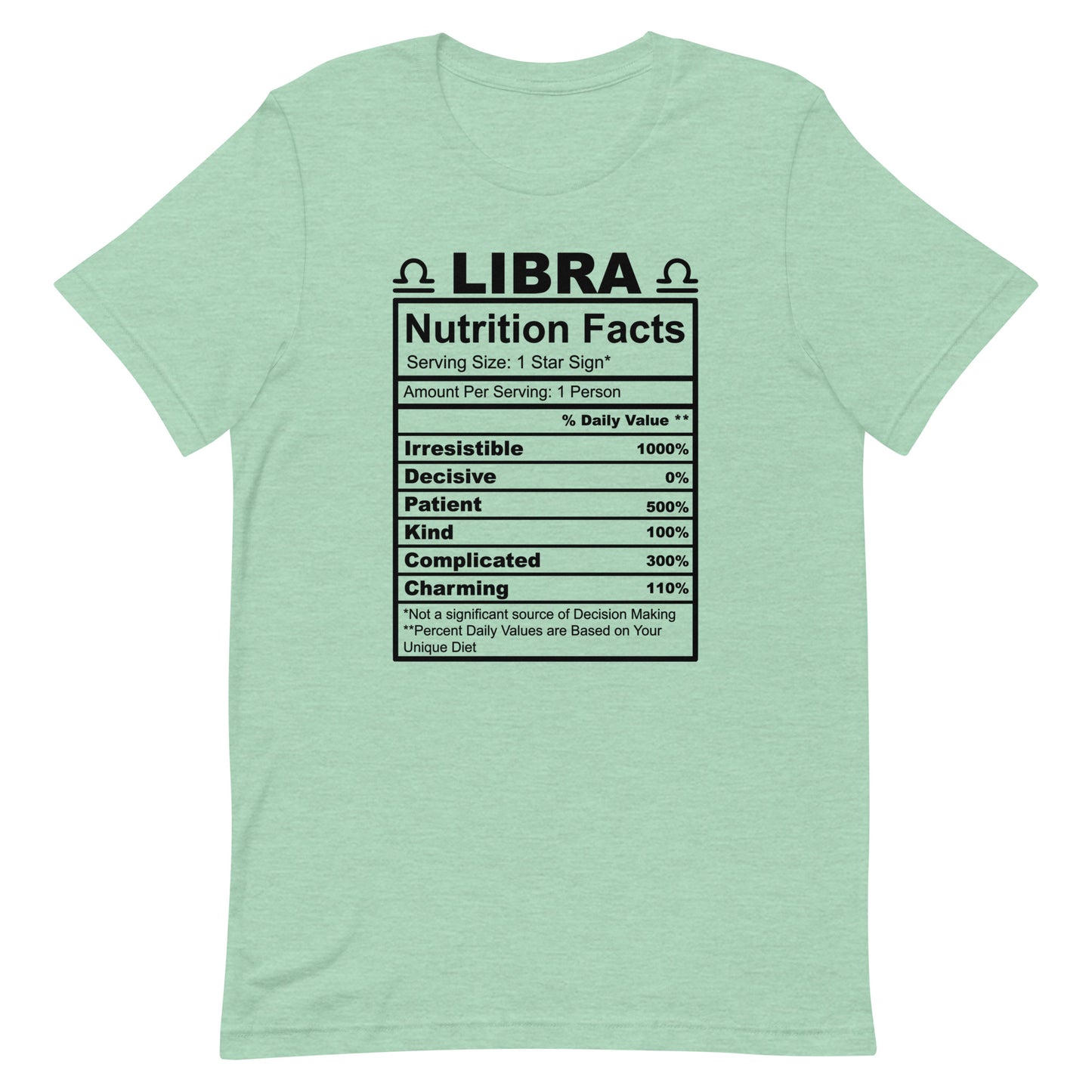 LIBRA - XS - Unisex T-Shirt (black letters)