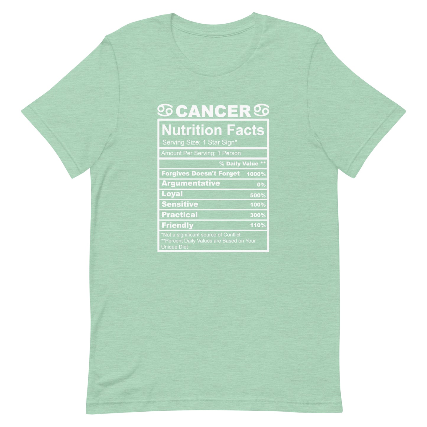 CANCER - L-XL - Unisex T-Shirt (white letters)