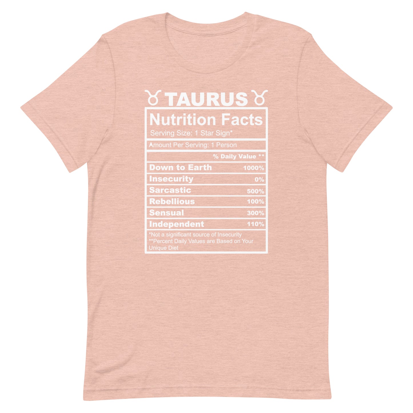 TAURUS - S-M - Unisex T-Shirt (white letters)