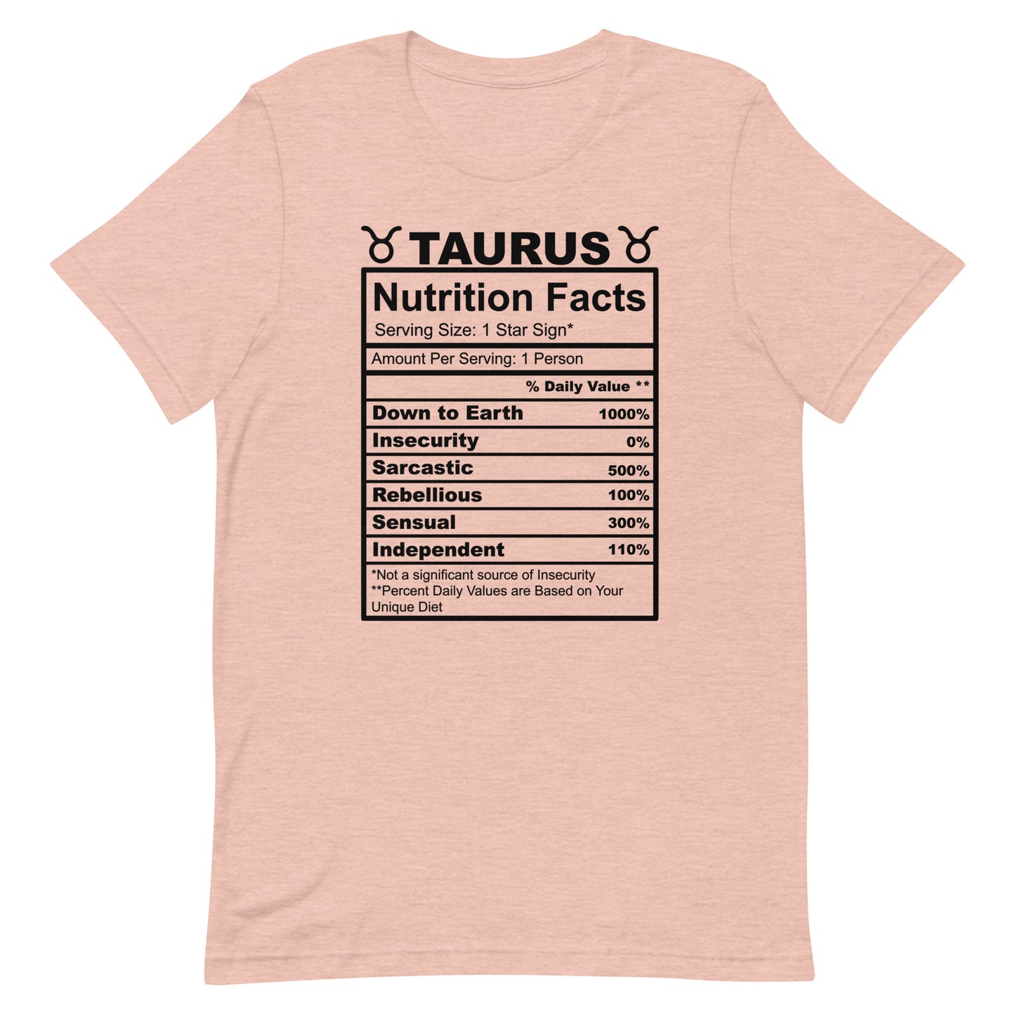 TAURUS - L-XL - Unisex T-Shirt (black letters)