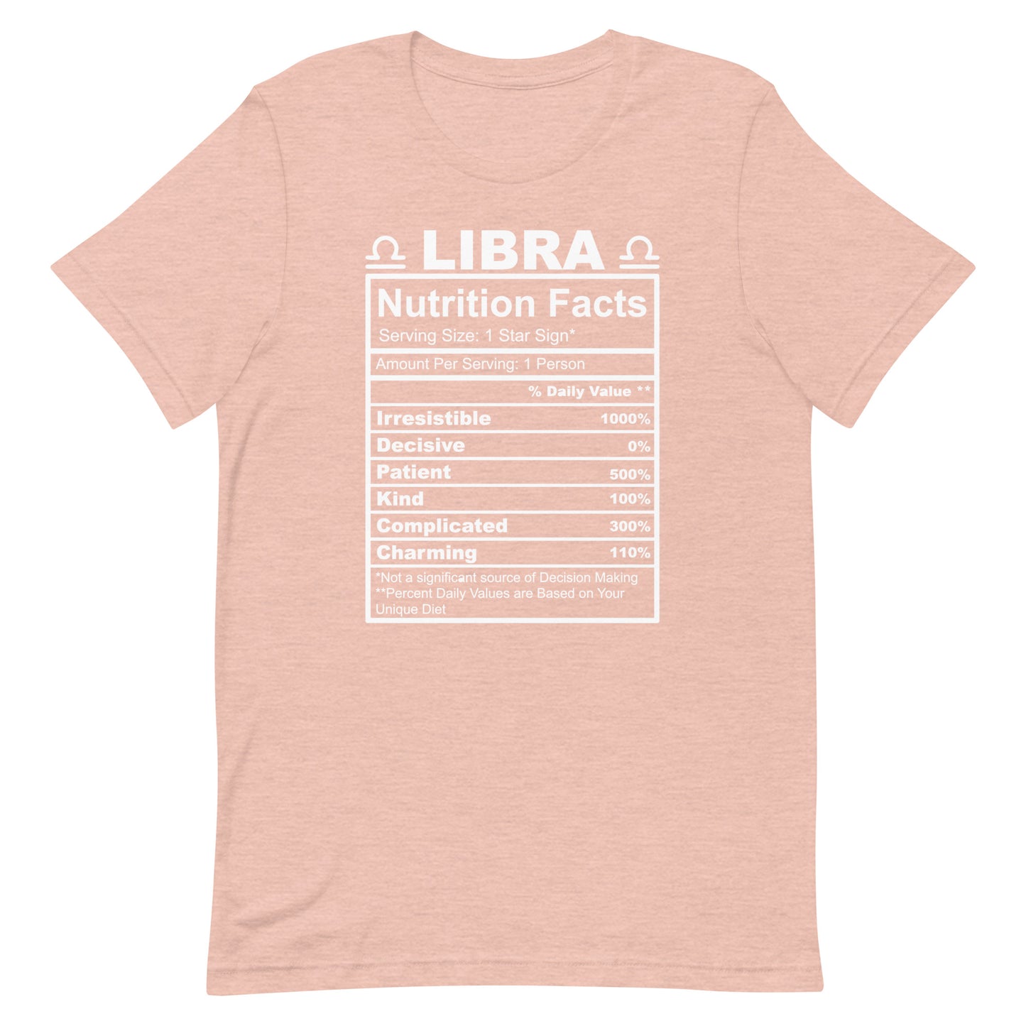 LIBRA - 4XL-5XL - Unisex T-Shirt (white letters)