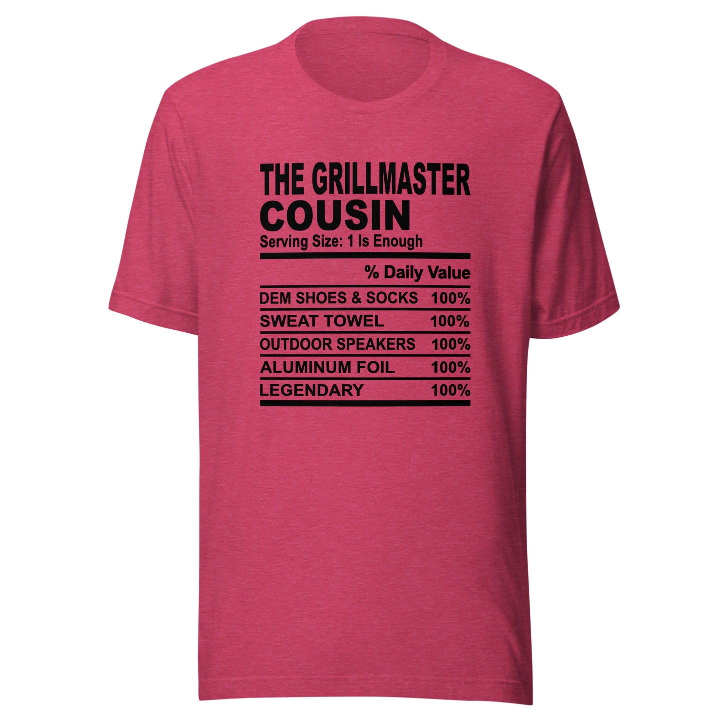 THE GRILLMASTER COUSIN - 4XL - Unisex T-Shirt (black print)