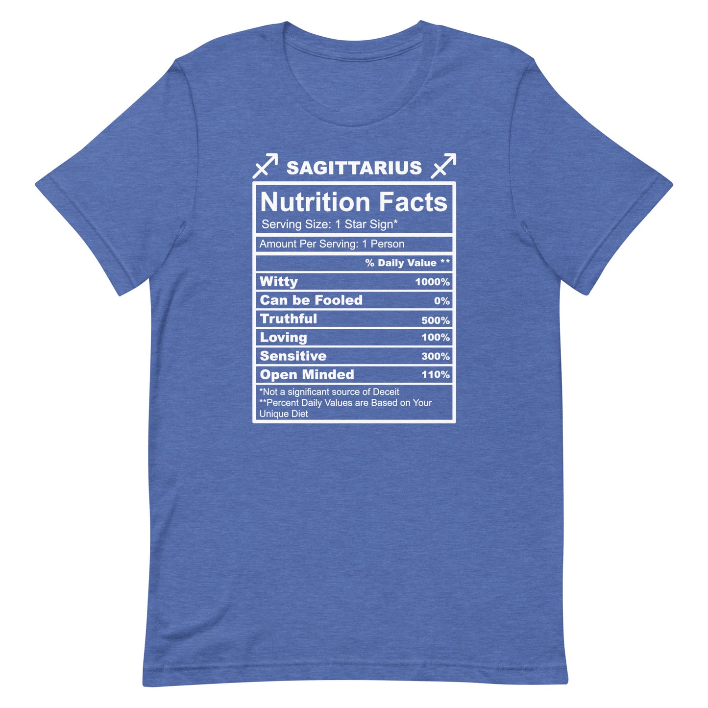 SAGITTARUIS -4XL-5XL - Unisex T-Shirt (white letters)