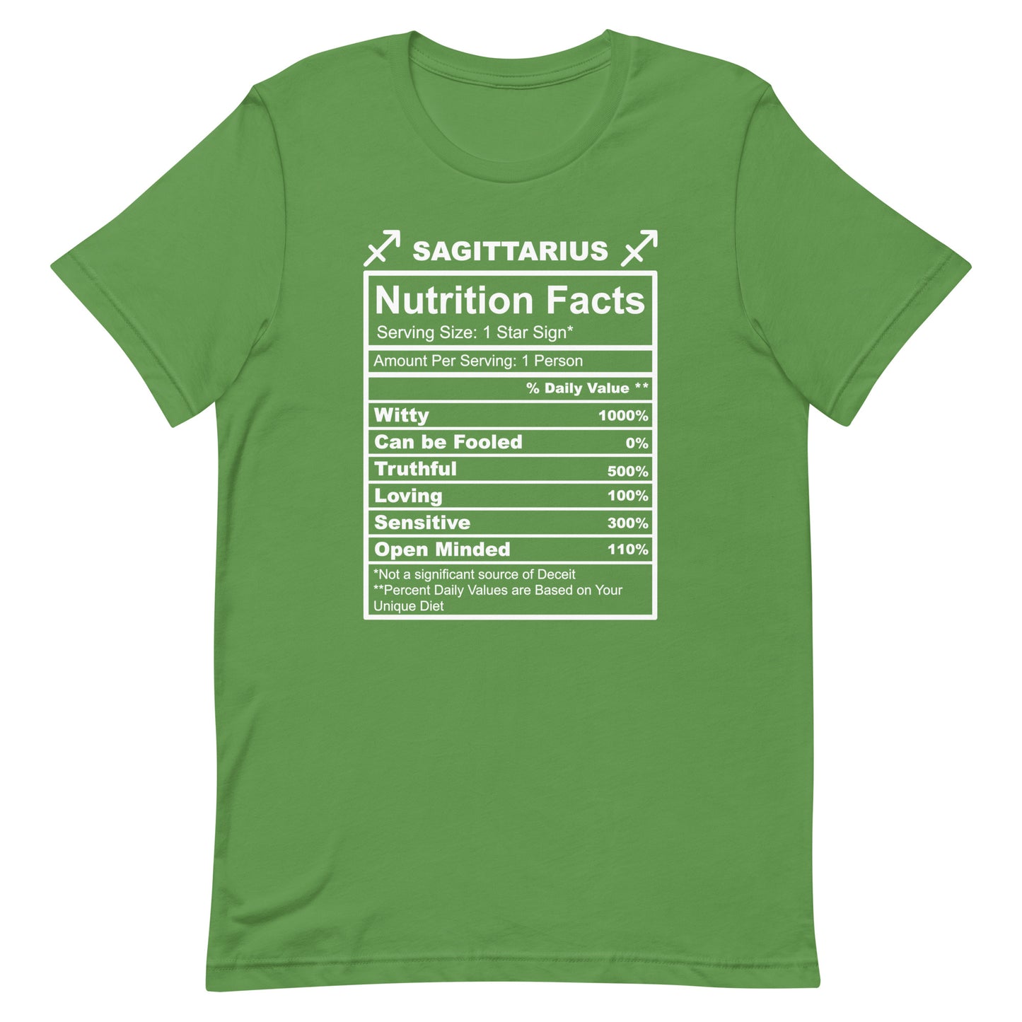 SAGITTARUIS - L-XL - Unisex T-Shirt (white letters)