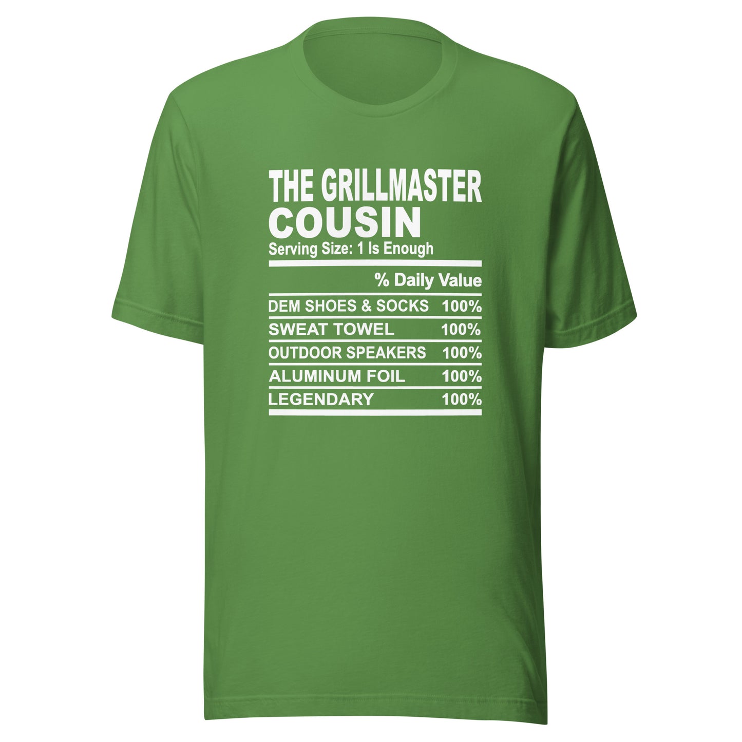 THE GRILLMASTER COUSIN - 4XL - Unisex T-Shirt (white print)