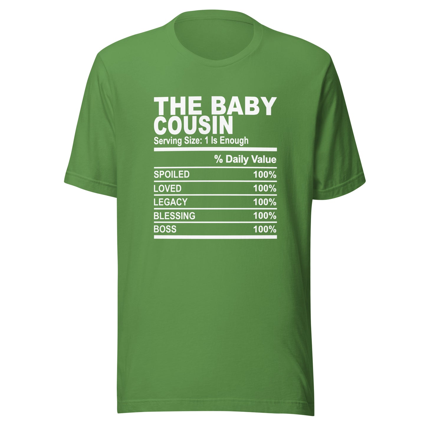 THE BABY COUSIN - 4XL - Unisex T-Shirt (white print)