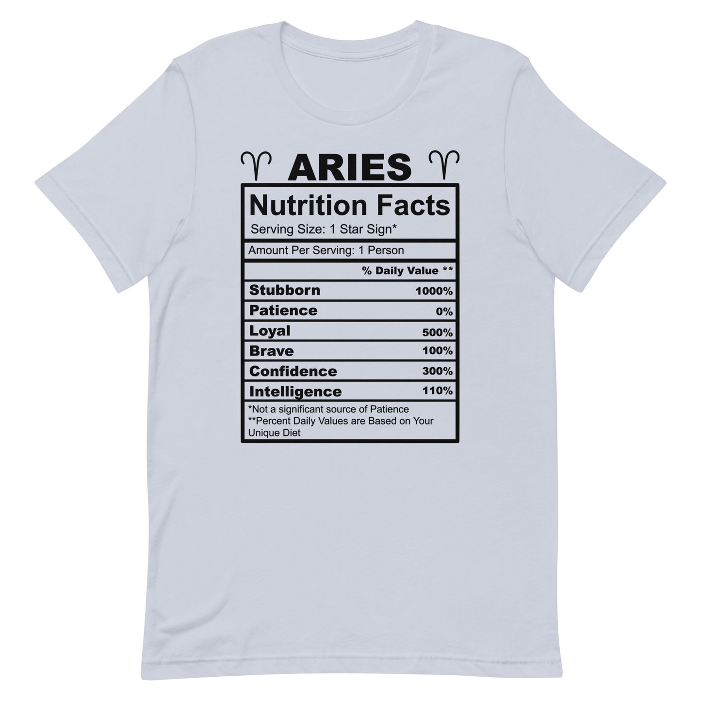 ARIES - L-XL - Unisex T-Shirt (black letters)