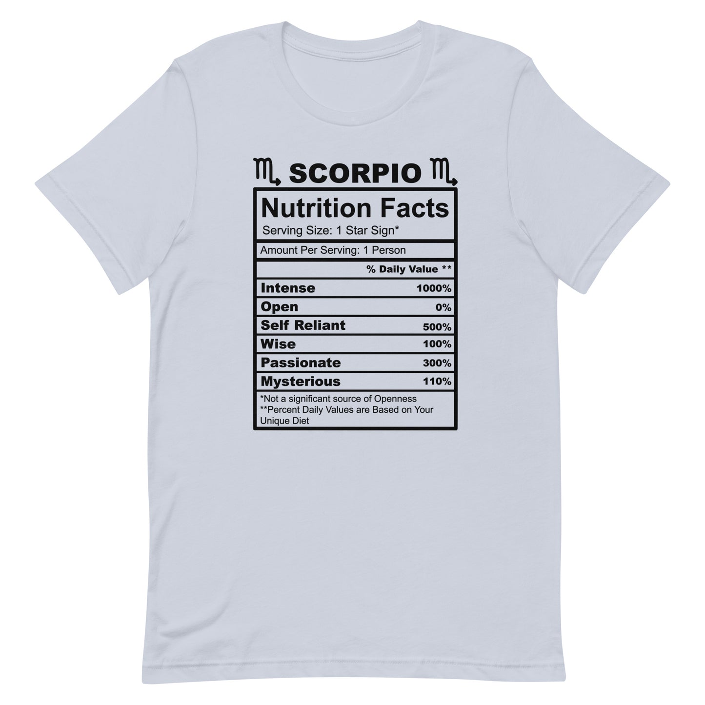 SCORPIO - XS - Unisex T-Shirt (black letters)