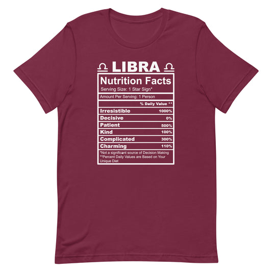 LIBRA - 2XL-3XL - Unisex T-Shirt (white letters)
