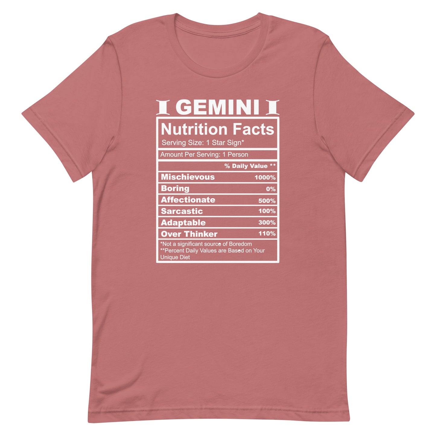 GEMINI - 2XL-3XL - Unisex T-Shirt (white letters)