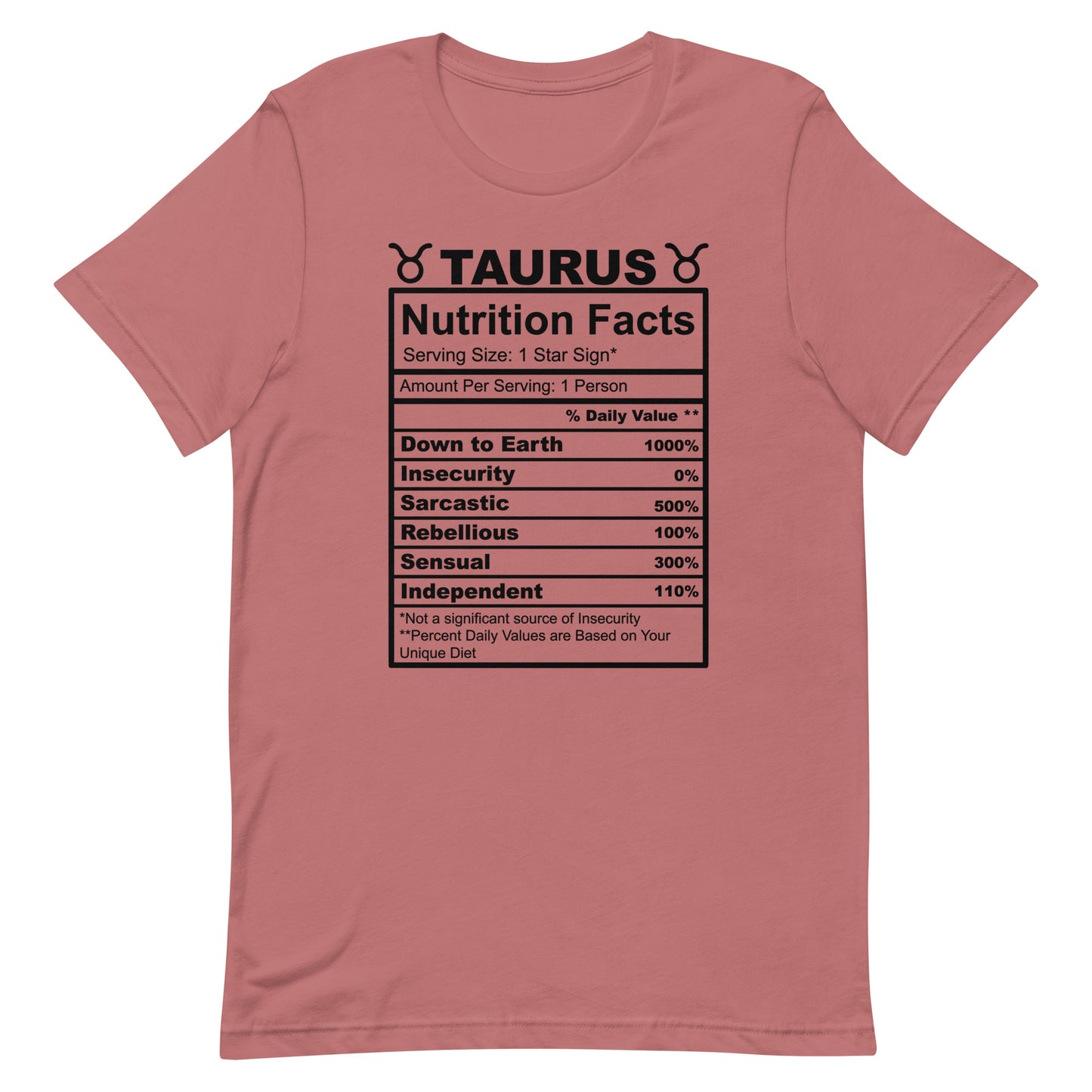 TAURUS - L-XL - Unisex T-Shirt (black letters)